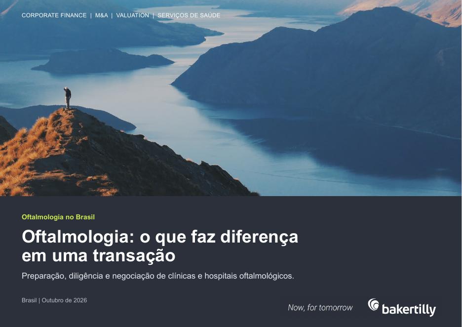 Capa do e-book “Oftalmologia: o que faz diferença em uma transação”
