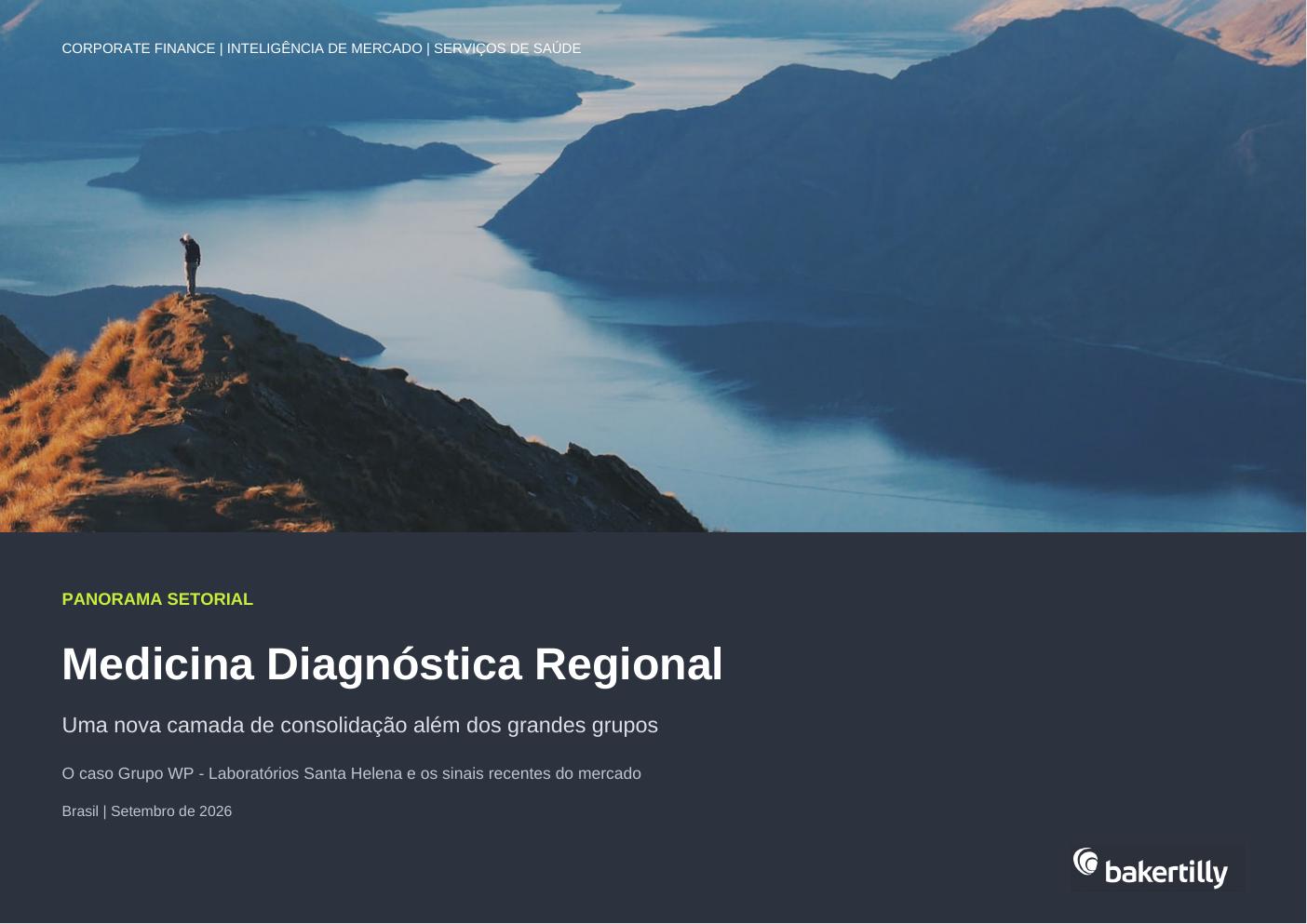 Capa do panorama setorial sobre medicina diagnóstica regional